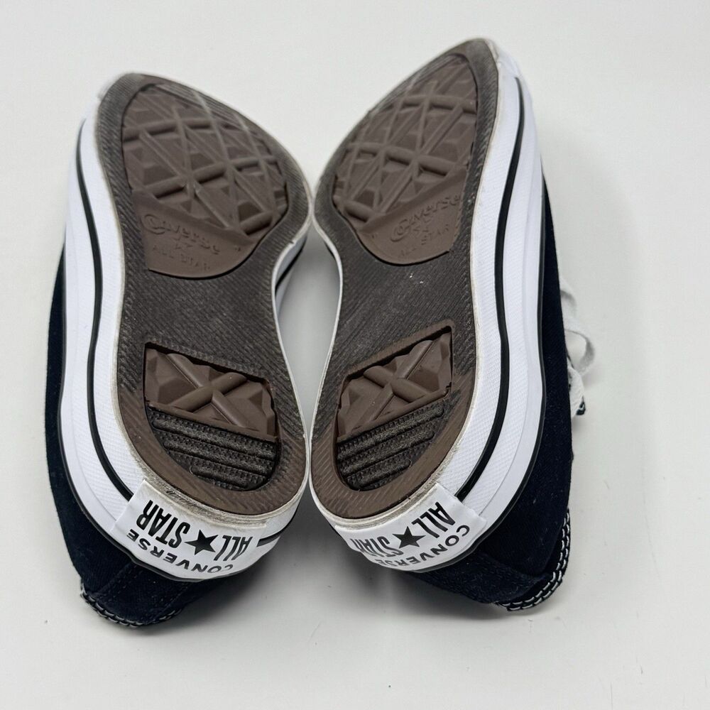 Converse All Star Sneakers Womens 7 Black Canvas Low Top Preppy Grunge Shoes - Picture 14 of 16